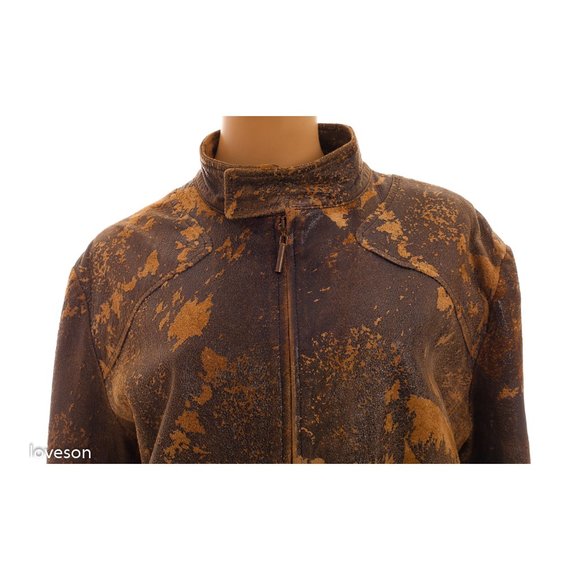 SOLD! JUST CAVALLI ROBERTO CAVALLI Leather Jacket - Picture 8 of 12